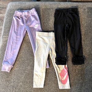 2/3T Nike/Ruffle Butts‎ Legging/Jogger Bundle
